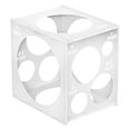 thumbnail image 1 of Balloon Sizing Box, Clear Balloon Measuring Tool, Balloon Sizing Box Gauge with 9 Hole Measuring Tool for Round Balloons, Plastic, 1 of 7