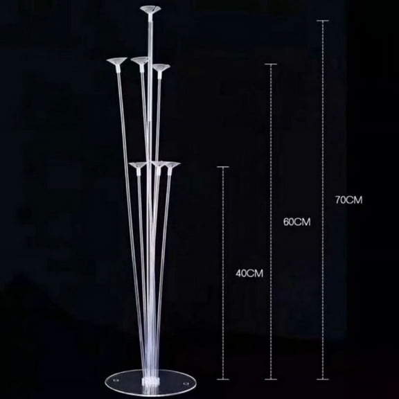 Balloon Stand Holder Kit,Ballon Column Stand Including 14 Sticks 14 Cups and 2 Base Table Desktop Holder Durable and Reusable for Birthday Wedding Party Decorations Supplies
