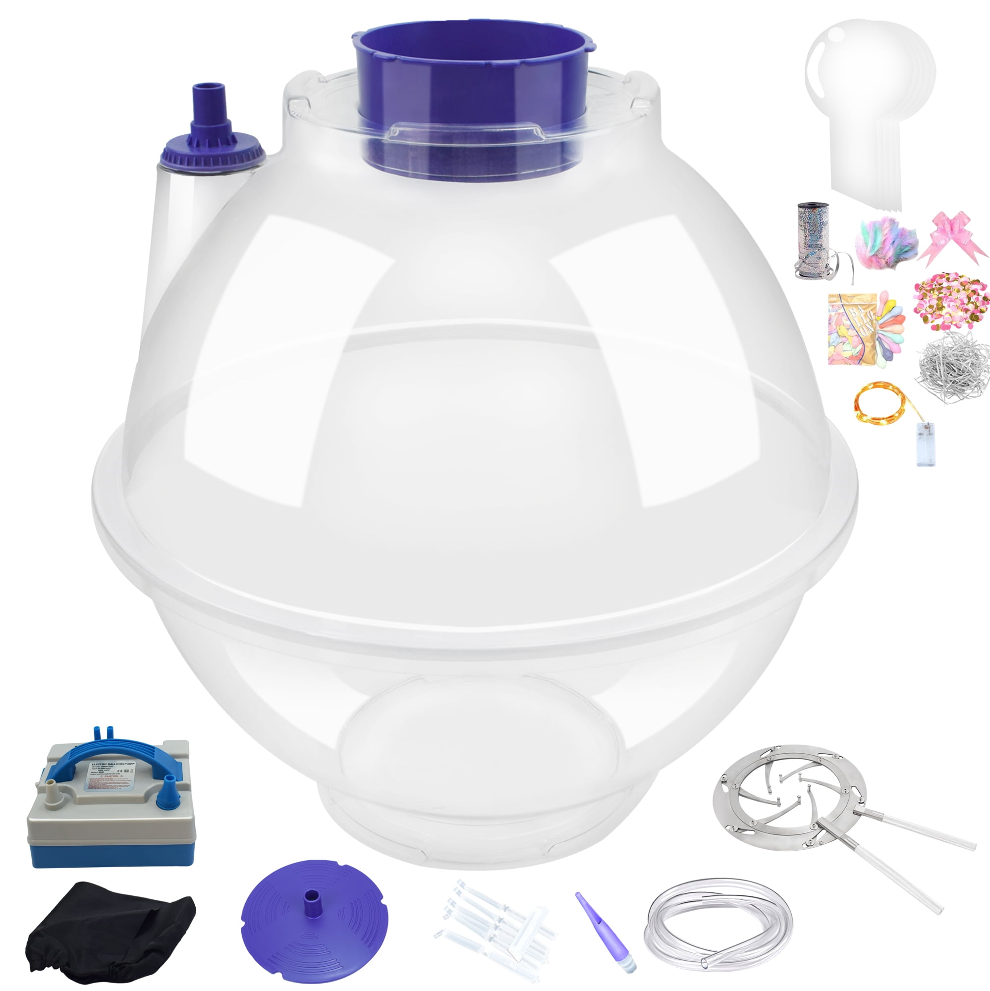 Balloon Stuffing Machine,New Balloon Stuffer to Wrap Gift Balloon Filling Kit with Air Pump, Balloon Expander, 9 Accesorios Used for Wedding Christmas Birthday Party Decoration