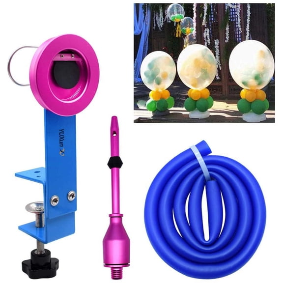 Balloon Stuffing Tool With Knotting Function Balloon Stuffing Machine Kit Balloon Filling Tool for Birthday Wedding Party Art Balloons Decoration Supply