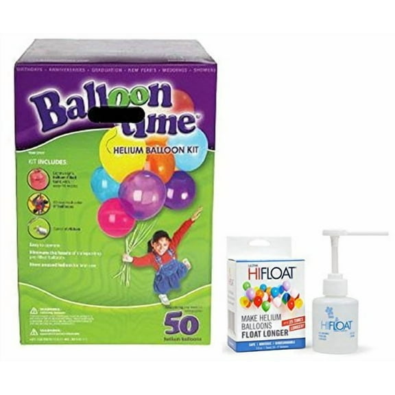Balloon Time Helium Kit,Tank 14.9 cu.ft - Plus an Ultra Hi-Float
