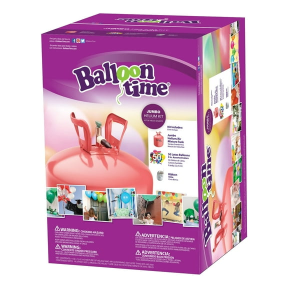 Balloon Time Jumbo 12" Helium Tank Blend Kit 3 PACK