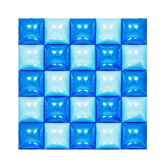 Balloon Wall Backdrop Kit, 25 Pack, Light Blue, 18.11 x 18.11 in, Aluminum Foil/Aluminum Film Material, for Home, Office, Travel and Everyday Use