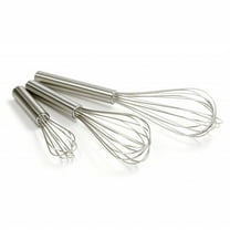 Balloon Wire Whisk Set of 3 Stainless Steel Stir/Mix/Beat 12" /8"/ 10"