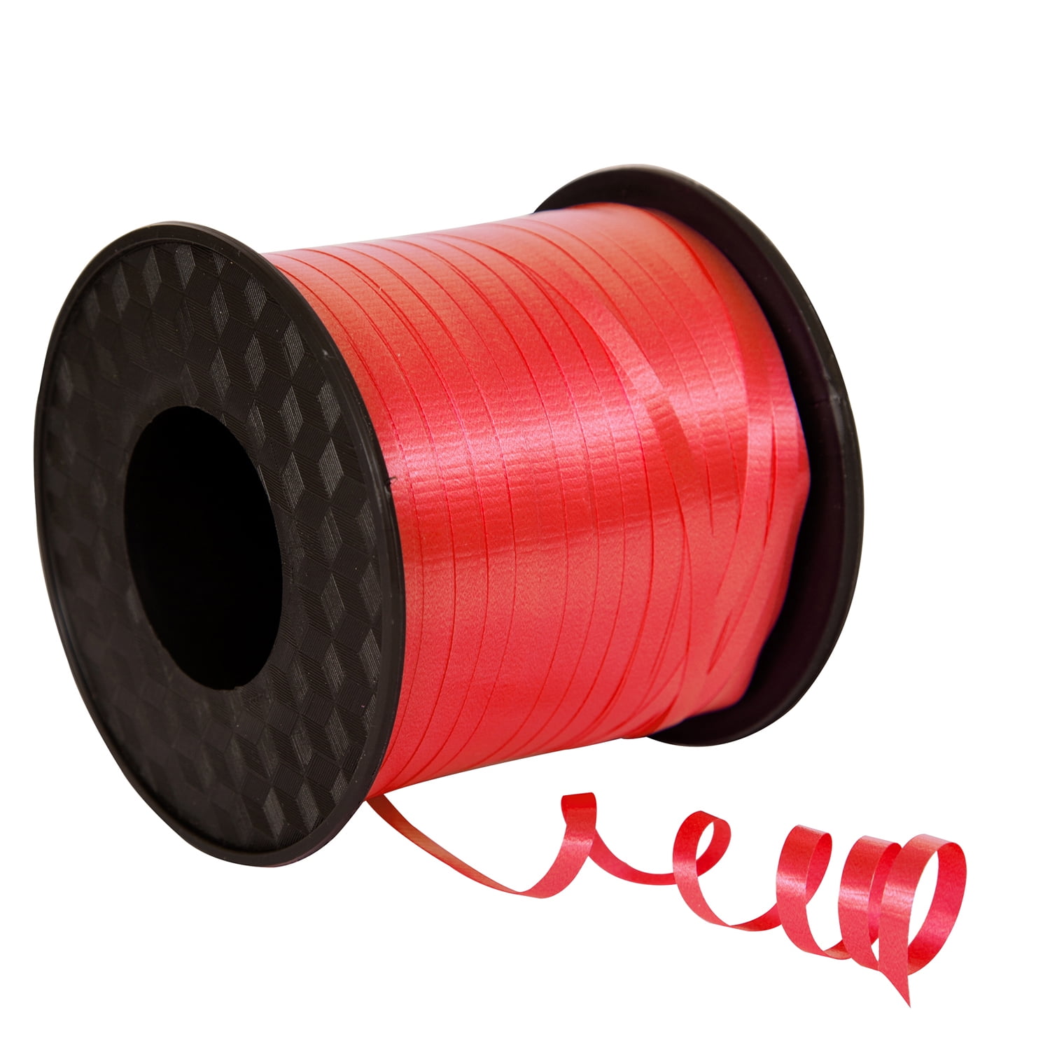 Christmas Curling Ribbon Red Curly Bows Red Smooth Finish Curling Ribbon  3/16in. X 500 Yds pm44300230 