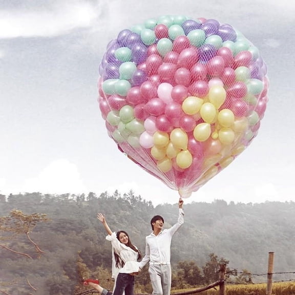Balloon release Net/balloon net bag drop net float/lift net helium balloon release tool - style :Falling net;