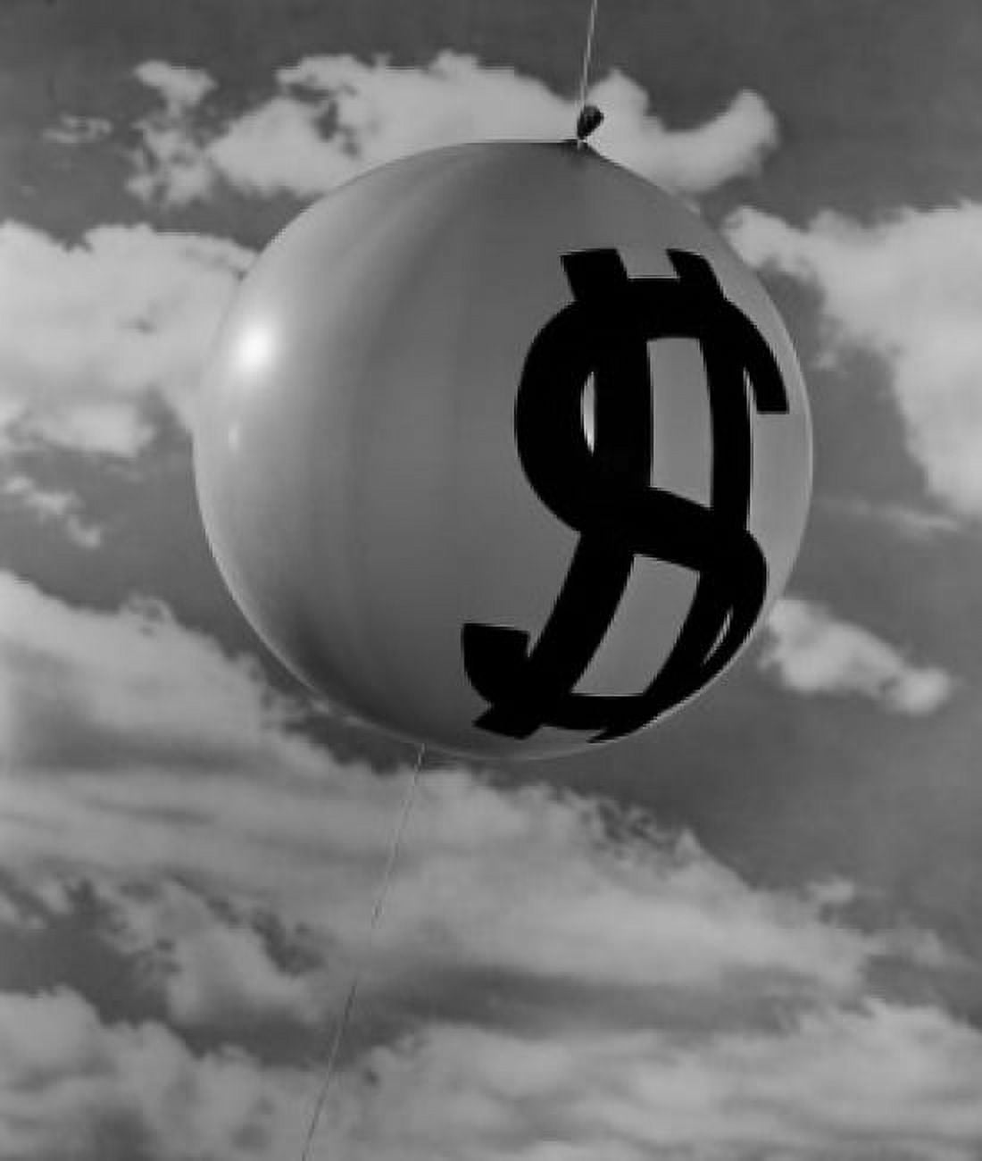 Balloon with dollar sign Canvas Art - (18 x 24)