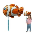 thumbnail image 1 of Ballooniacs - Clown Fish Air Filled Balloons from Deluxebase. Colorful Clown Fish Balloon for Kids Toys. Inflatable Animal Balloon for Birthday Balloons, Animal Party Decorations and Party Supplies., 1 of 3