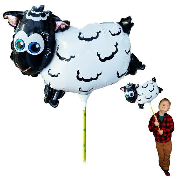 Ballooniacs Sheep Air-Filled Balloon by Deluxebase Colorful Inflatable Toy for Kids’ Parties