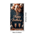 thumbnail image 1 of Balloons Banner Glitter Champagne Celebration Backdrop for Birthday Party Indoor Decor Photo Prop, 1 of 8