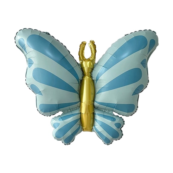 Balloons for Birthday Party Butterflies Shaped Decorations 27.9x34.6In, Green Plastic Festival Balloon for Party Decor, Butterfly Birthday Decorations and Event Scene Layout