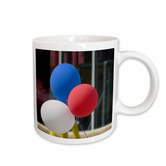 3drose, Balloons in Red White and Blue to Celebrate Anything Worth Celebrating, 11oz Mug