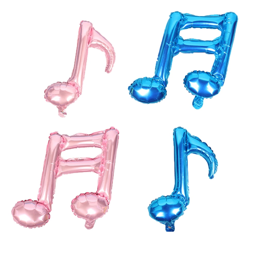 Balloons Musical Foil Birthday Party Balloon Music Notes Aluminum