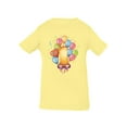 thumbnail image 1 of Balloons On The First Birthday T-Shirt Infant -Image by Shutterstock,  18 Months, 1 of 4