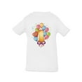 thumbnail image 1 of Balloons On The First Birthday T-Shirt Infant -Image by Shutterstock,  18 Months, 1 of 4
