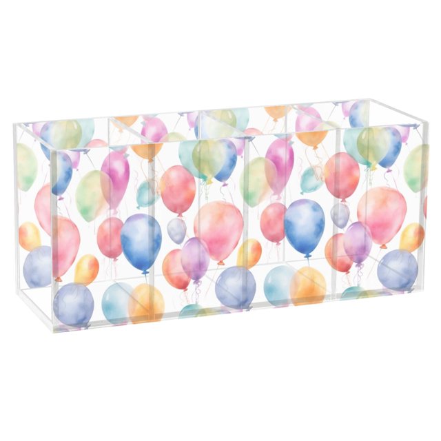 Balloons Pencil Pen Cosmetic Holder Cup Makeup Brush Holder Desk
