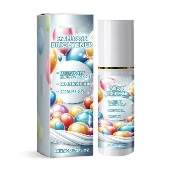Balloons Shiny Spray, Aerosol Balloons Spray for Birthdays, 3.3x12.1cm Glossy Finish Enhancer, Safe Non-Toxic Formula for Dazzling Balloons, Party Decorations