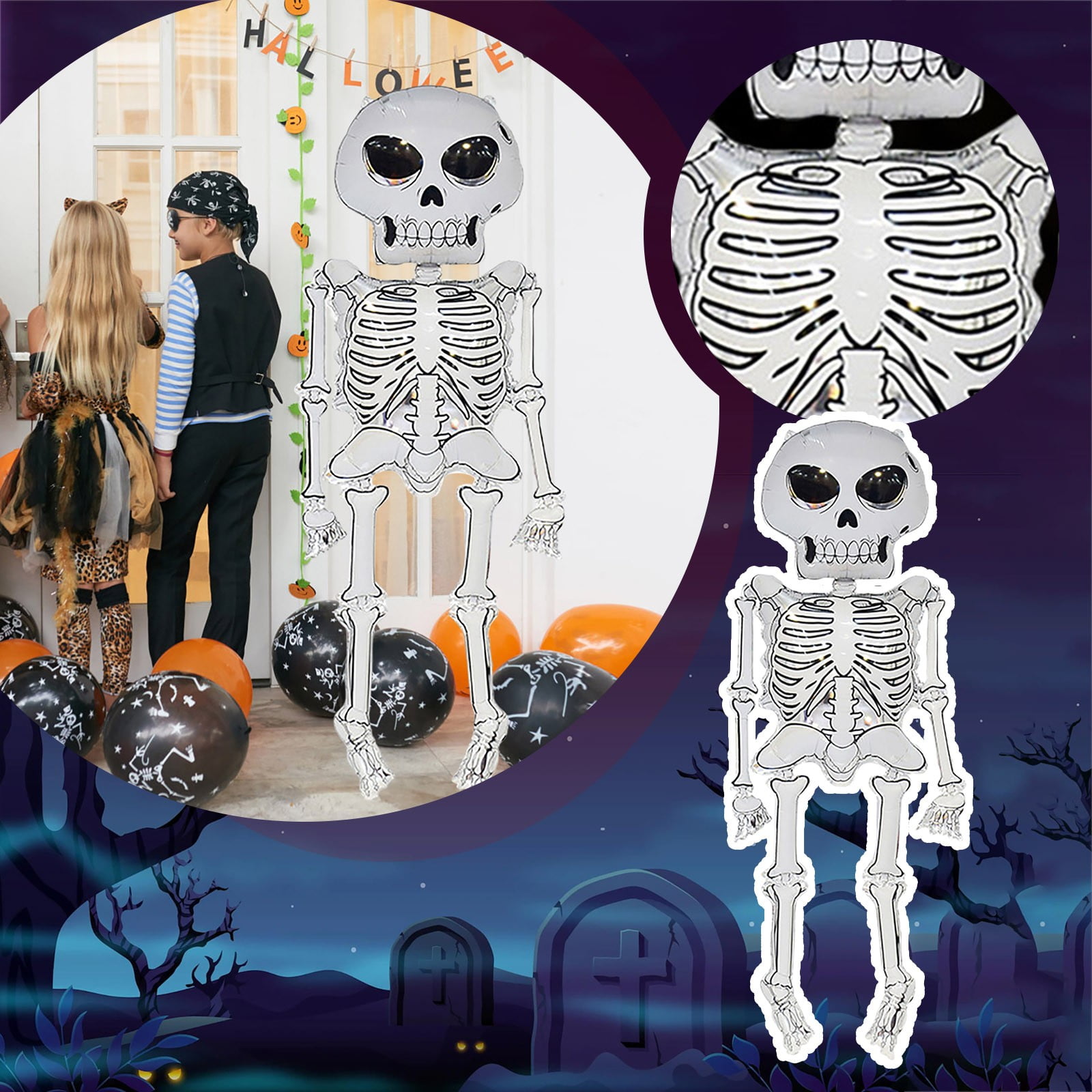 Balloons Themed Party Decorations Filled Ghostly Inflatables Rose