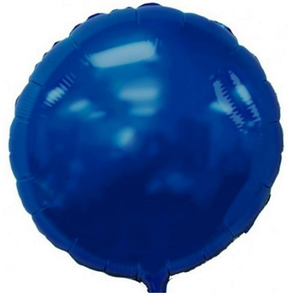 Balloons and Weights 2460 18 Inch Round Foil Mylar Balloons Navy Blue 50 pc