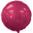 thumbnail image 1 of Balloons and Weights 2464 18 Inch Round Foil Mylar Balloons Burgundy 50 pc, 1 of 1