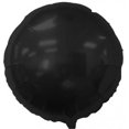thumbnail image 1 of Balloons and Weights 2475 18 Inch Round Foil Mylar Balloons Black 50 pc, 1 of 1