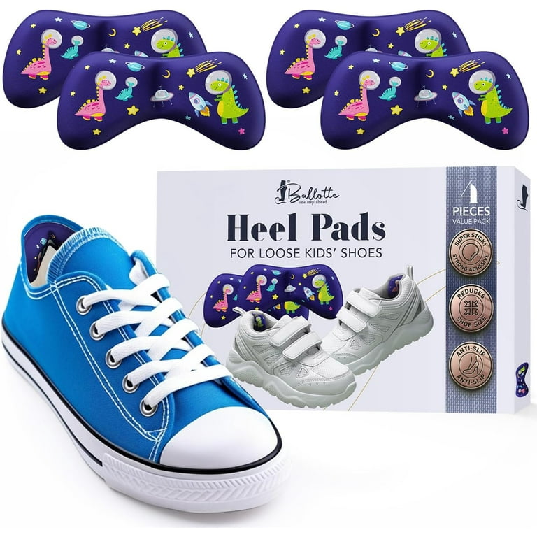 Ballotte Premium Kids Heel Cushion Pads Soft Grip Heel Liners