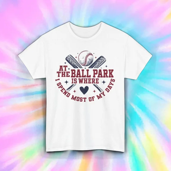 Ballpark Days Baseball Fan Retro Sports Game Enthusiast Unisex T-Shirt, up to size 5XL
