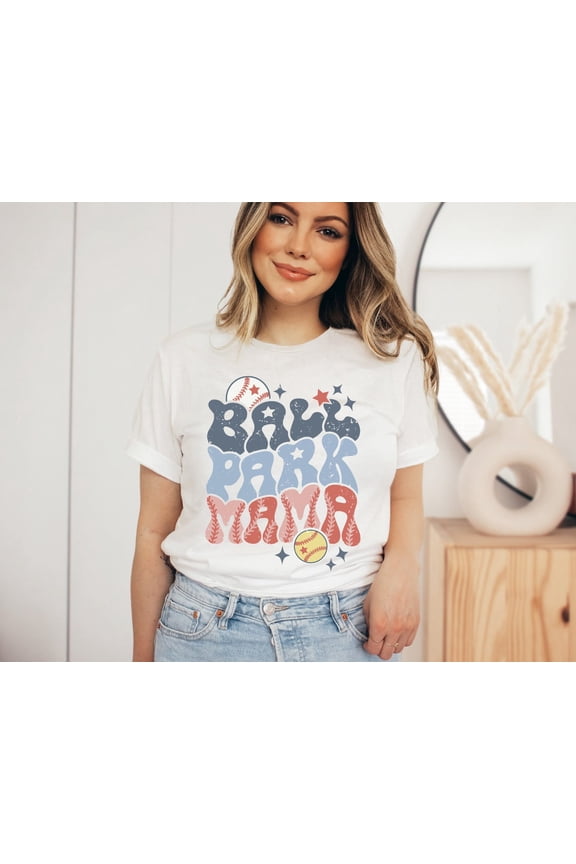 Ballpark Mama Shirt, Baseball Mama Shirt, Softball Mama Shirt, Baseball and Softball Mom Shirt, Ballpark Mom T-shirt, Baseball Tee, Softball TSHIRT All Size S-5XL