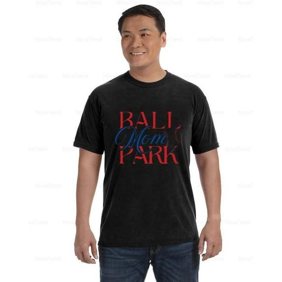 Ballpark Mom Comfort Coler T-Shirt for Cute Baseball Game Day Outfit, Unisex, up to size 4XL