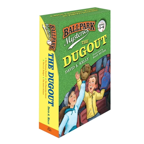 Ballpark Mysteries Ballpark Mysteries: The Dugout Boxed Set (Books 1-4): The Fenway Foul-Up, the Pinstripe Ghost, the L.A. Dodger, the Astr, (Paperback)