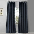thumbnail image 1 of Ballpoint Blue (Dark Denim Blue) Belgian Heavy Faux Linen Curtain (1 Panel), 50W X 96L, 1 of 8