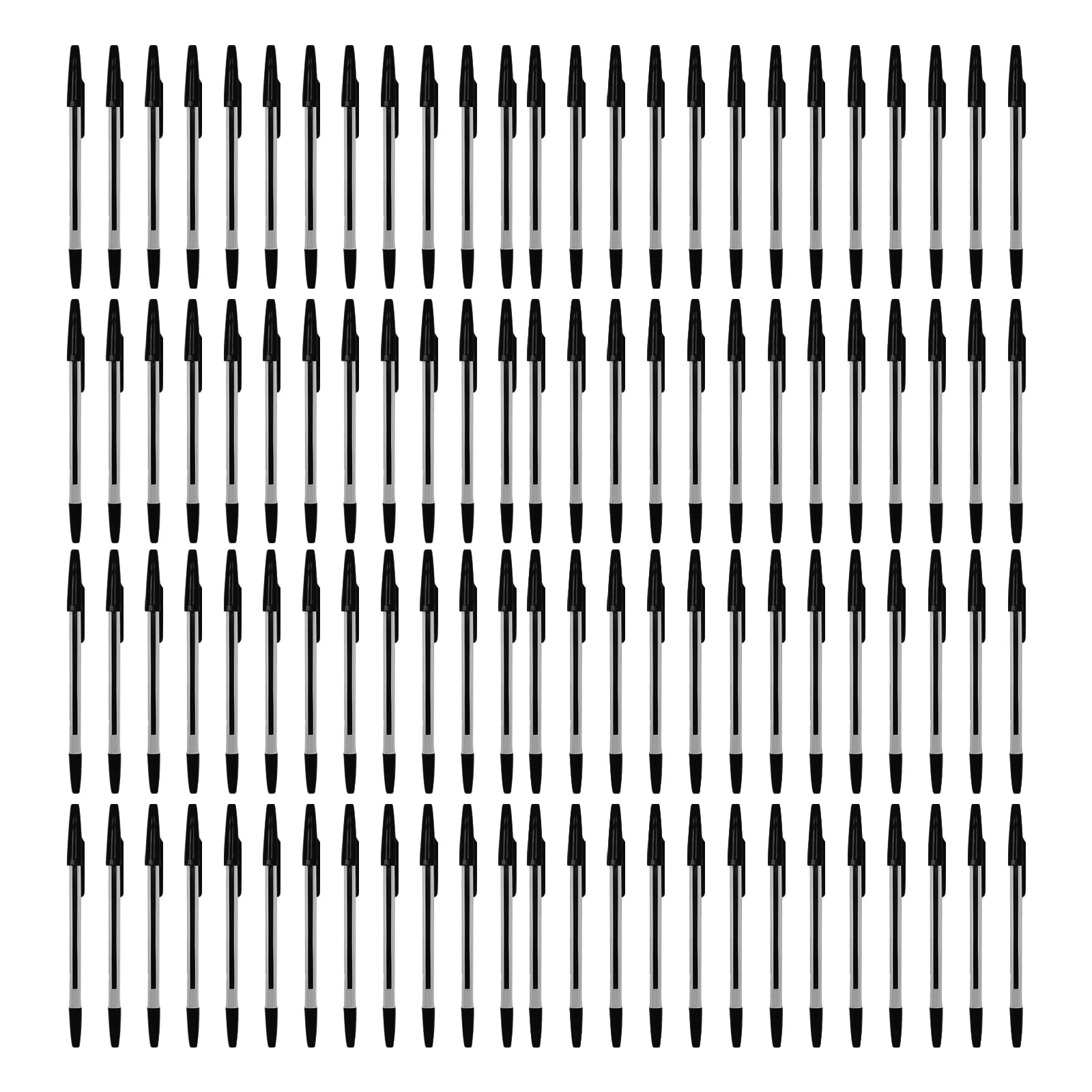 Ballpoint Pen 12/24/50/100Pcs Office Point Pen with Refills, Blue/Black/Redness Inks, Writing Pen