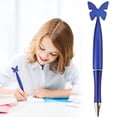 thumbnail image 1 of Ballpoint Pen - Butterfly Design Cute Pen - Customizable Writing Pen for Office Home Daily Use - Smooth Ink Retractable Pen - 1 Pack Blue, 1 of 6