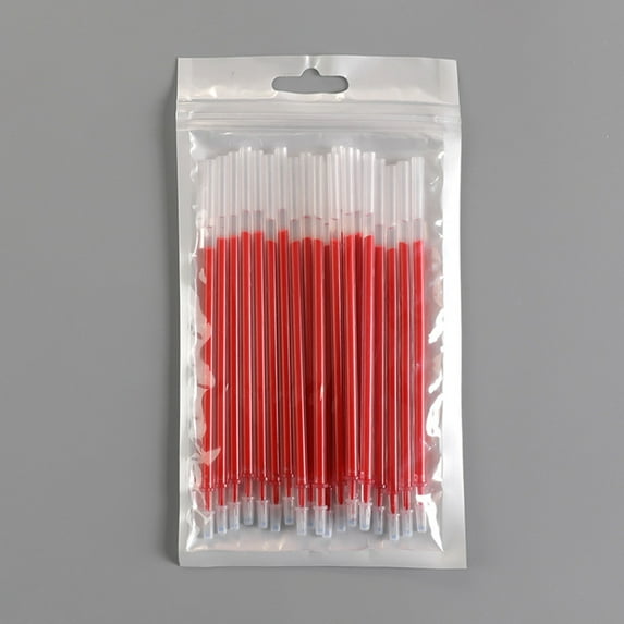 Ballpoint Pen Refill Fine Nib Smooth Writing Black Ink Replacement Refill for Office and Home Use,pen refill,ballpoint refill,writing accessory,Red,0.38mm,20Pcs