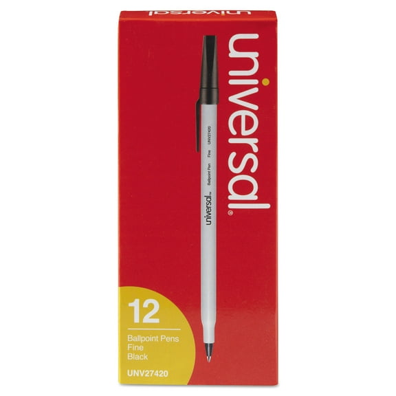 Ballpoint Pen, Stick, Fine 0.7 Mm, Black Ink, Gray Barrel, Dozen | Bundle of 5 Dozen