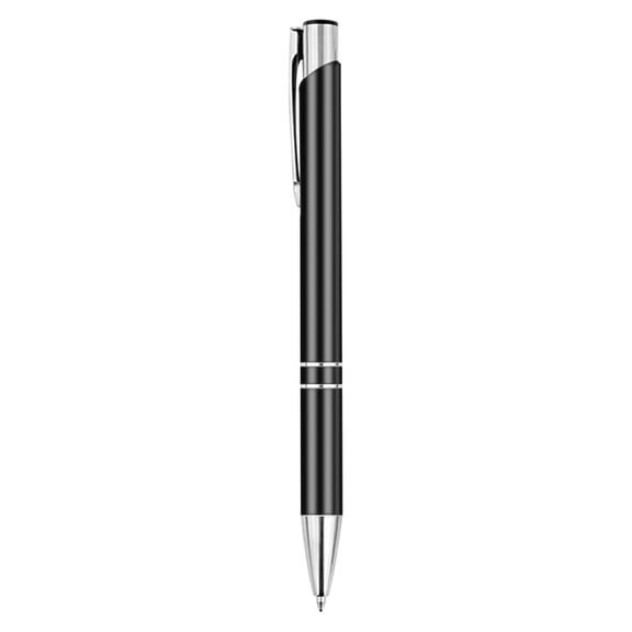 Ballpoint Pen, Telescopic Pen, Portable Black Metal Retractable Pen For Office Writing And Meetings, Durable Smooth Ink Refill