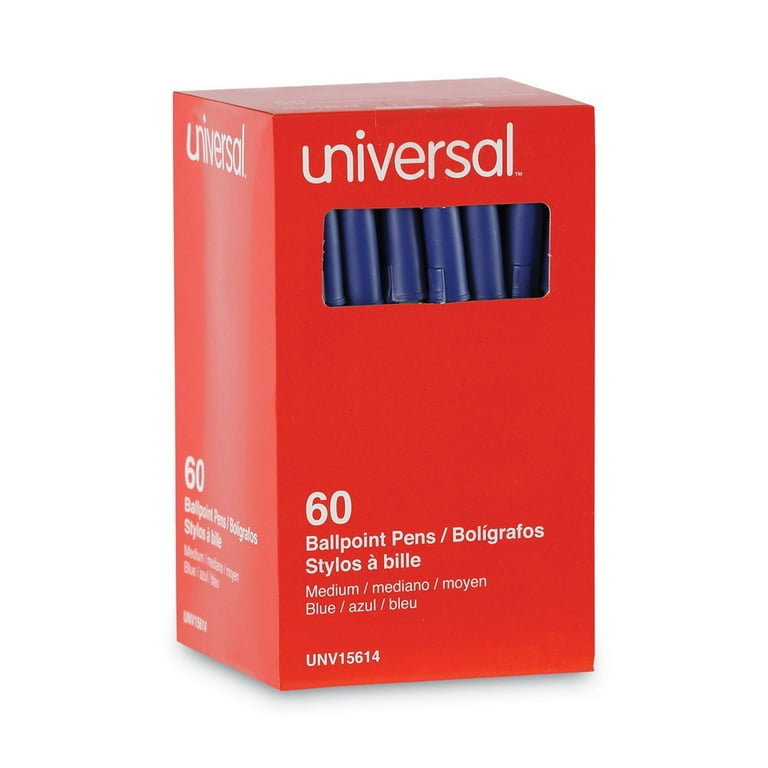 Ballpoint Pen Value Pack, Stick, Medium 1 mm, Blue Ink, Gray/Blue Barrel, 60/Pack Ballpoint Pen Value Pack, Stick, Medium 1 mm, Blue Ink, Gray/Blue Barrel, 60/Pack