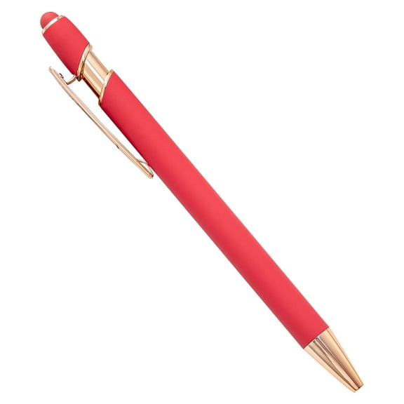 Ballpoint Pen with Stylus Tip, 2 in 1 Stylus Pens Stylish Pen, Metal Stylus Pen for Touch Screens, 1.0 mm Black Ink, #A