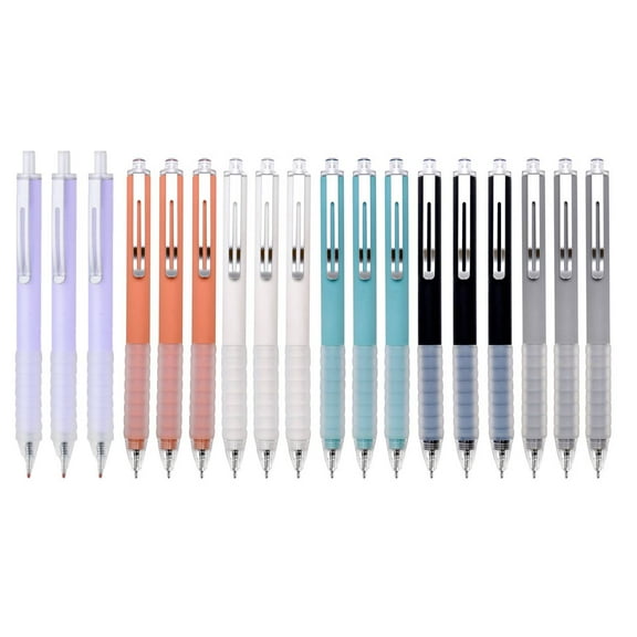 Ballpoint Pens Medium Point 0.5mm Black Ink Work Pen with Super Soft Grip Ball Point Pen for Men Women Retractable Office Pens (18 count)