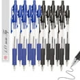 thumbnail image 1 of Ballpoint Pens – Retractable, Bold 1.0mm Tip, Smooth Quick-Dry Ink, Rubber Grip – 20-Pack (10 Black & 10 Blue), 1 of 1