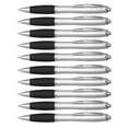thumbnail image 1 of Ballpoint Pens With Rubber Grip, 10 pack, Black Ink Writing Pens in Bulk, Black, 1 of 5