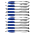 thumbnail image 1 of Ballpoint Pens With Rubber Grip, 10 pack, Black Ink Writing Pens in Bulk, Blue, 1 of 5