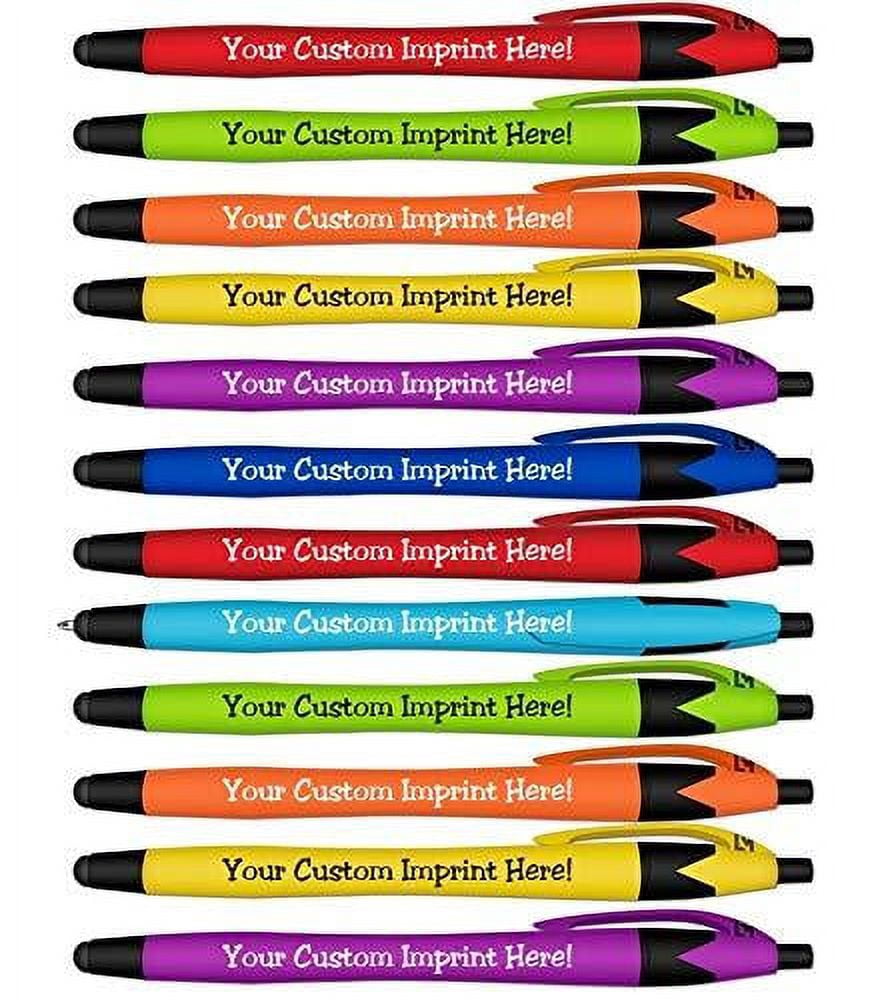 Ballpoint Soft Touch Personalized Ink Pens with Stylus Tip - The Jewel ...