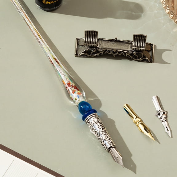 Ballpoint pen,Quill Pen In Box Ballpoint Pen 2 Nibs Student Friends Box Student Pen Ink Dipped Pen With 2 Pen Set Pen With Pen In Nibs Pen Fapao 2 Lovers Student