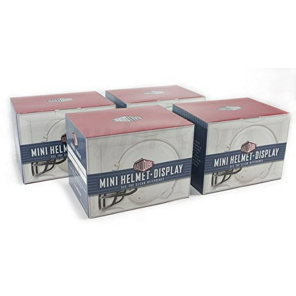 THE ORIGINAL BALLQUBE Mini Helmet Display Case - Holder - Case of 4