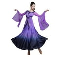 thumbnail image 1 of Ballroom Dance Dress Women Modern Dance Dress Elegant Flower Floating Sleeves Big Swing Waltz Wear, 1 of 5