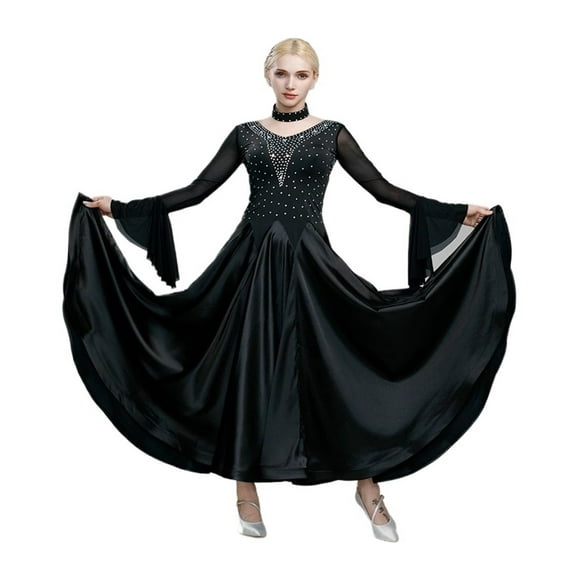 Ballroom Dance Dresses For Women Competition Modern Dance Dress Big Swing Elegant Waltz Outfits