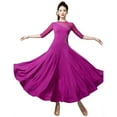 thumbnail image 1 of Ballroom Dance Dresses for Women. Middle sleeve. For tango, waltz, swing. Competition dress, 1 of 5
