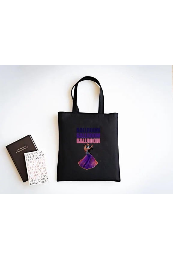 Ballroom Dance Tote Bag Elegant Motion Graphic for Dance Sport Enthusiasts, a gift just for you