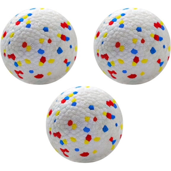 Balls 2.5 Inch, Indestructible Dogs Tennis Balls 3 Pack for Aggressive Chewers, Durable Interactive Toys for Large and Medium Dogs, for 2.5 Inch Ball Launcher (ETPU Material)